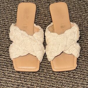 Seychelles Cream Braided Sandals